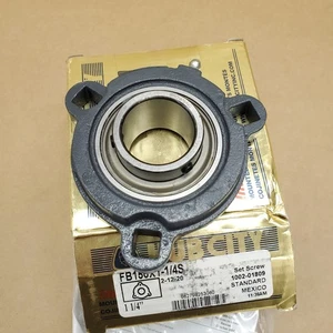 Hub City FB150X1-1/4S 3-bolt Flange Bearing Unit w/ 1.25" Insert VS-120S - NEW - Picture 1 of 5