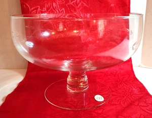 Vtg Princess House Heritage Bowl Large Pedestal Bowl Footed Centerpiece Bowl 440 - Picture 1 of 6