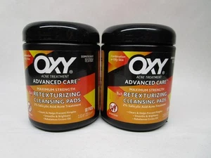 Lot of 2 - Oxy Maximum Action 3-In-1 Acne Treatment Pads 90 Count Each Exp 01/27 - Picture 1 of 6