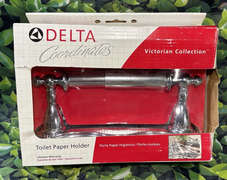 Soporte de papel higiénico giratorio victoriano DELTA 75050 acabado cromado 🆕 Foto 1 de 1