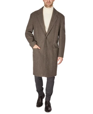 Calvin Klein Taupe Slim Fit MARCEL Mens Overcoat Winter Coat, 2XL (46R) - Image 1 of 4