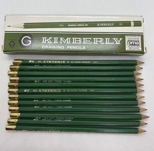 Kimberly 525 2H Graphite Pencils Box Of 12 NOS New One Dozen Drawing - Picture 1 of 2