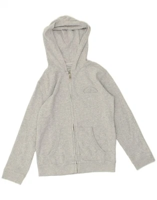 Suéter com capuz QUIKSILVER feminino ajuste regular zíper 11-12 anos cinza médio BM47 - Imagem 1 de 4
