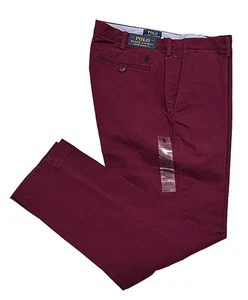 Hombres Polo Ralph Lauren Pony Plano Elastizado Calce Recto Clásico Chino Golf Pantalones 32 - Imagen 1 de 9