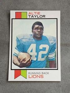 1973 Topps #448 Altie Taylor - Set Break - Detroit Lions - Foto 1 di 2