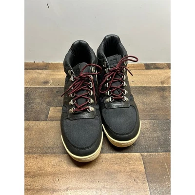 New Balance 574 Bota de Senderista Cuero Negro Lona Hombres Zapatos TOTALMENTE NUEVOS Foto 1 de 4