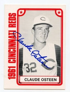 CLAUDE OSTEEN signiert 1980 TCMA #40 1961 Reds garantiert echt KOA - Bild 1 von 1