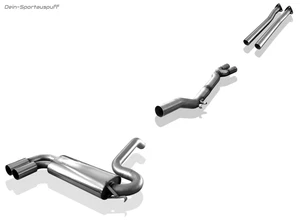 Fox Edelstahl Racinganlage ab Kat Audi S2 89 169kW 2x76mm rund scharf gerade - Imagen 1 de 5