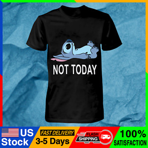 Disney Lilo & Stitch Men's Stitch Lying On His Back Not Today Graphic T-Shirt