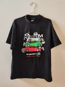 Herren T-Shirt Oberteil Asos Design Gr. M schwarz Autoprint Car Lover Motorsport - Bild 1 von 3