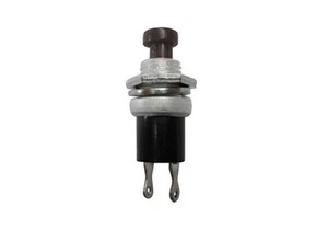 pulsante da pannello normalmente aperto NA con tasto nero 6mm 125V 1A 110V 12V - Picture 1 of 1