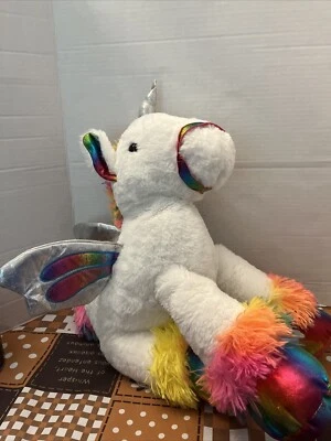 Large 19" Dan Dee DanDee Rainbow Pegasus Winged Unicorn Plush Doll Figure Toy - Image 1 of 4