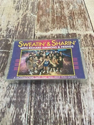 Sweatin & Sharin with Richard Simmons & Friends Cassette 1994 Motivational - Image 1 of 4