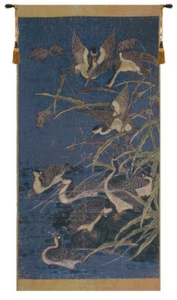 Panel with Ducks Belgian Tapestry | Elegant Wall Hanging with Lined Backing - Picture 1 of 6