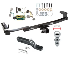 Trailer Hitch For 05-07 Ford Five Hundred Freestyle Pkg w/ Wiring & 1-7/8" Ball - Picture 1 of 8