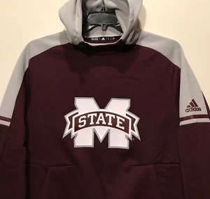 Nueva Sudadera con Capucha Mississippi State Bulldogs Adidas para Hombre Talla Pequeña - Imagen 1 de 7