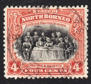 North Borneo Scott 170 perf 12 1/2 VF postally used. Lot #B. FREE ship... - Picture 1 of 1