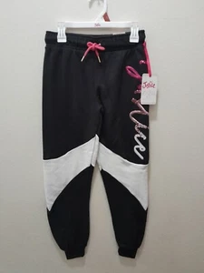 Girls Justice Colorblock Jogger Sweatpants Size Medium 10 NWT - Picture 1 of 3