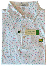 2024 Masters by Peter Millar Men's Large Golf Shirt Floral Caddie Print Polo 🌸