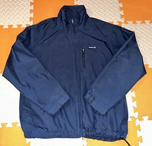 Vintage Reebok Mens Blue Full Zip Polyester Track Casual Jacket Size Medium - Picture 1 of 8