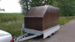 Absetzbare Wohnkabine im Rohbau, Anhängeraufbau, Transportbox - Bild 1 von 6