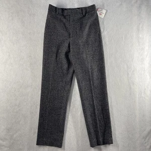 Uniqlo X Ines De La Fressange Sz 6 Pants Black Gray Soft Tweed Wool Linen Blend - Picture 1 of 11