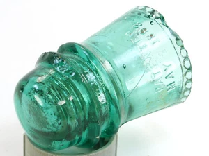 Vintage Collectible Hemingray #12 Antique Blue Glass Insulator Made In USA (JP) - Picture 1 of 3