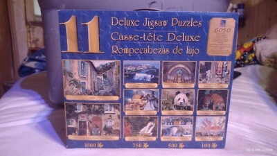 11 Deluxe Jigsaw Puzzles Combo Pack 6050 Pieces Wildlife Landscapes Buildings - Image 1 of 2