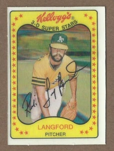 1981 Kellogg's #55 Rick Langford  A's    (20% *Rebate w 10 Item Order!!) - Picture 1 of 2