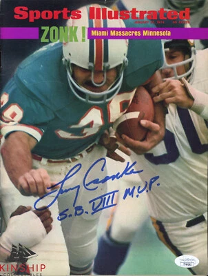 Larry Csonka signed 1974 Sports Illustrated Magazine JSA COA Football HOF E282 - Image 1 of 3