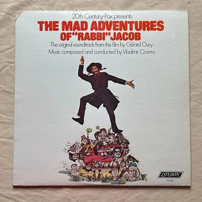 VLADIMIR COSMA Mad Adventures Of Rabbi Jacob 1974 Vinyl LP London PS 652 - VG+ Foto 1 de 4