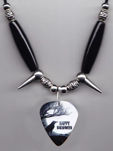 Happy Halloween Guitar Pick Necklace #2 - Picture 1 of 2