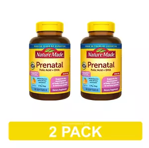 ๐ฅโ
2pk Nature Made Prenatal Folic Acid Multi + DHA โข 90 Day Supply Exp. 2026+ - Picture 1 of 8