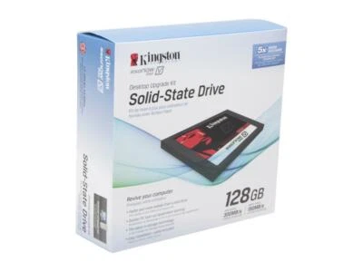 Kingston SSDNOW 128GB V200 SATA III SSD Solid State Drive Bundle SV200S3D7/128G - Image 1 of 2