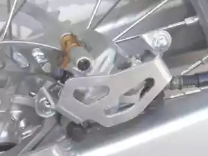 Works Al Rear Brake Caliper Guard for Kawasaki KX450F 06-23 - Picture 1 of 4