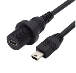 Mini USB 2.0 5Pin Male to Female Extension Data Power Cable 1m - Picture 1 of 8