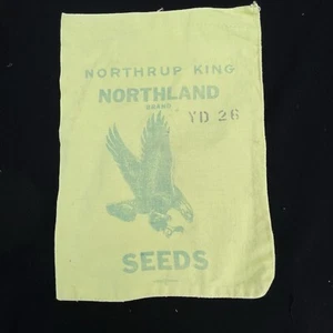 Northrup King Yellow Cloth NORTHLAND Brand Seeds Sag Seed Bag Eagle - Picture 1 of 4