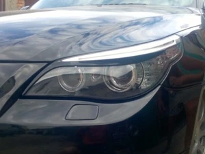 bmw e60 e61 HEADLIGHT EYE LID BROWS EYELIDS EYEBROWS COVER (Fits: BMW) - Bild 1 von 7