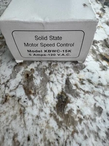 Solid State Motor Speed Control Model KBWC-15K 5 Amps 120 Vac - Picture 1 of 2