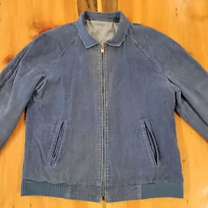 Chaqueta Pana Azul Vintage Stewarts de Escocia Inglaterra Reversible - Imagen 1 de 24