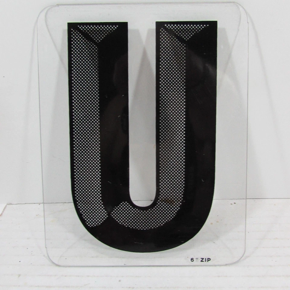 Letrero exterior intercambiable con cremallera Wagner 6" letra número símbolo negro 3D pulgadas  Foto 1 de 1