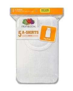 Fruit of the Loom®  Boys' TAGLESS TANKS 5-PACK " 100% COTTON " 5P511BA NEW! - Picture 1 of 7