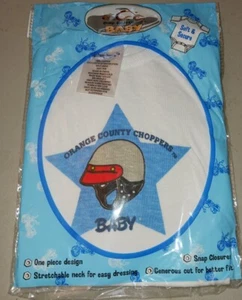 Vintage Orange County Chopper Baby T-shirt, Snaps, Large 6 To 10 , Unused(bx9) - Picture 1 of 7