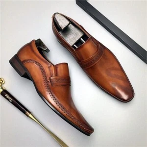 2023 New Black Men's Oxford Shoes Italian Handmade Shoes Hot - Bild 1 von 20