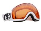 Elektryczne gogle narciarskie i snowboardowe EG2.5 błyszcząca biała ramka, pomarańczowy obiektyw nowy