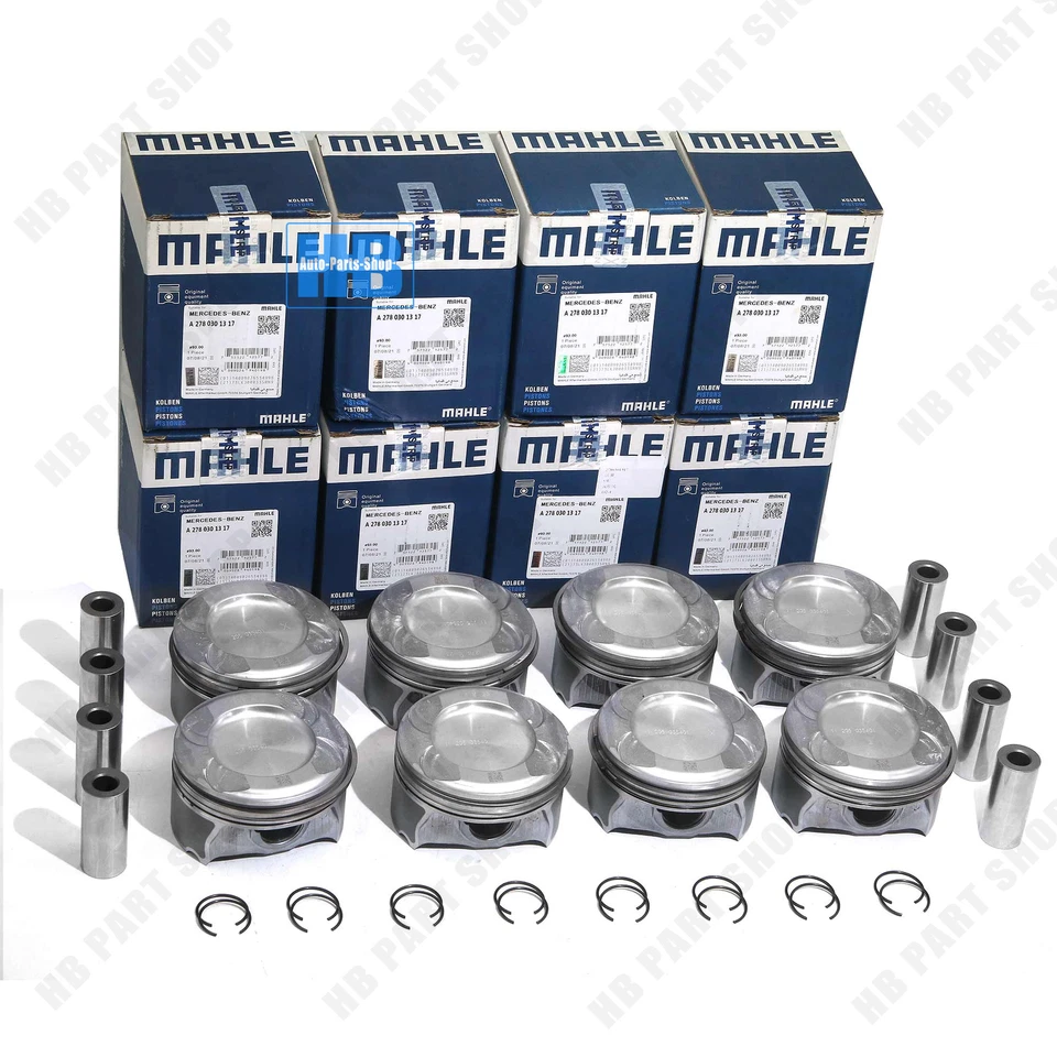 Juego de 8 pistones y anillos STD para Mercedes-Benz E63 G63 S63 AMG W212 W463 5,5 L M157 Foto 1 de 4