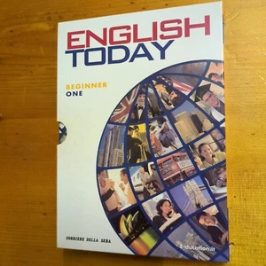 English today Beginner One volume 1 DVD con Libro corriere della sera cofanetto - Foto 1 di 3