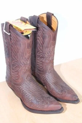 Bottes CUIR Sentiag Western SENDRA Trenzado Brun T: 40 - Photo 1/4