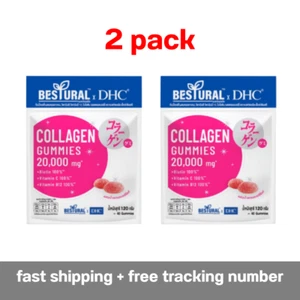 2X40 Gummies Bestural x DHC Collagen Gummies Reduce Acne Wrinkles Strong Joints - Picture 1 of 8