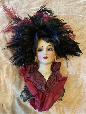 Unique Creations SF Mask Lady Wall Hanging Signed  Limited Edition Signed 14” - Image 1 of 4